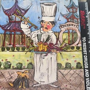 Colorful Chef Illustration Art Print